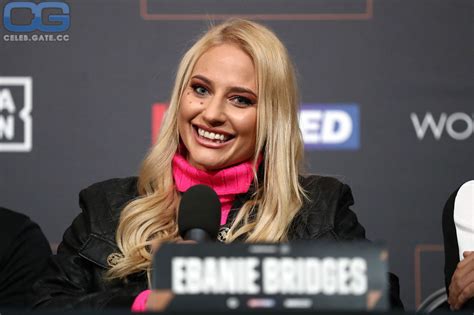 ebanie bridges of leaks|Boxing 2022: Ebanie Bridges nude photo post wiped from。